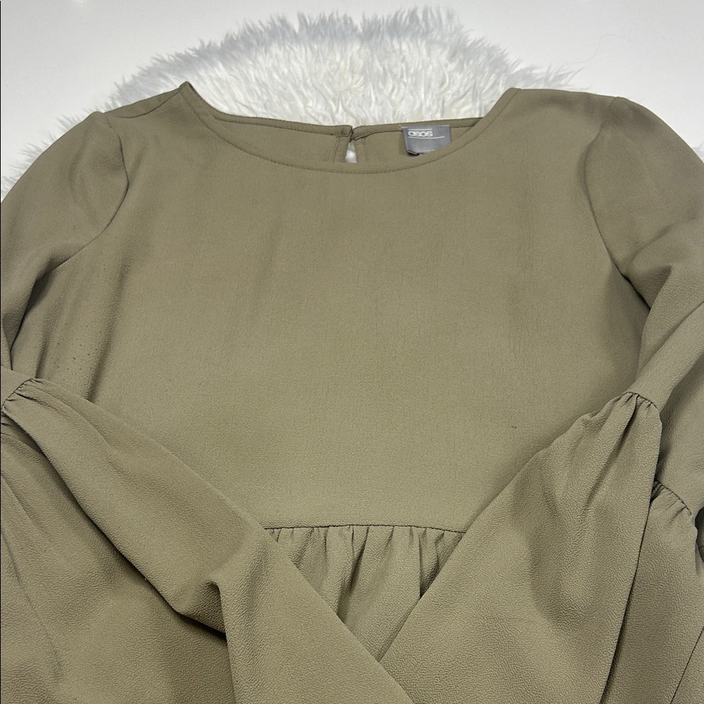 ASOS Olive Long Sleeve Dress Size 6